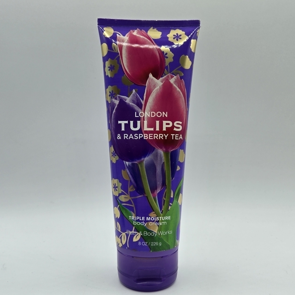 Bath and Body Works London Tulips & Raspberry Tea Triple Moisture Body Cream